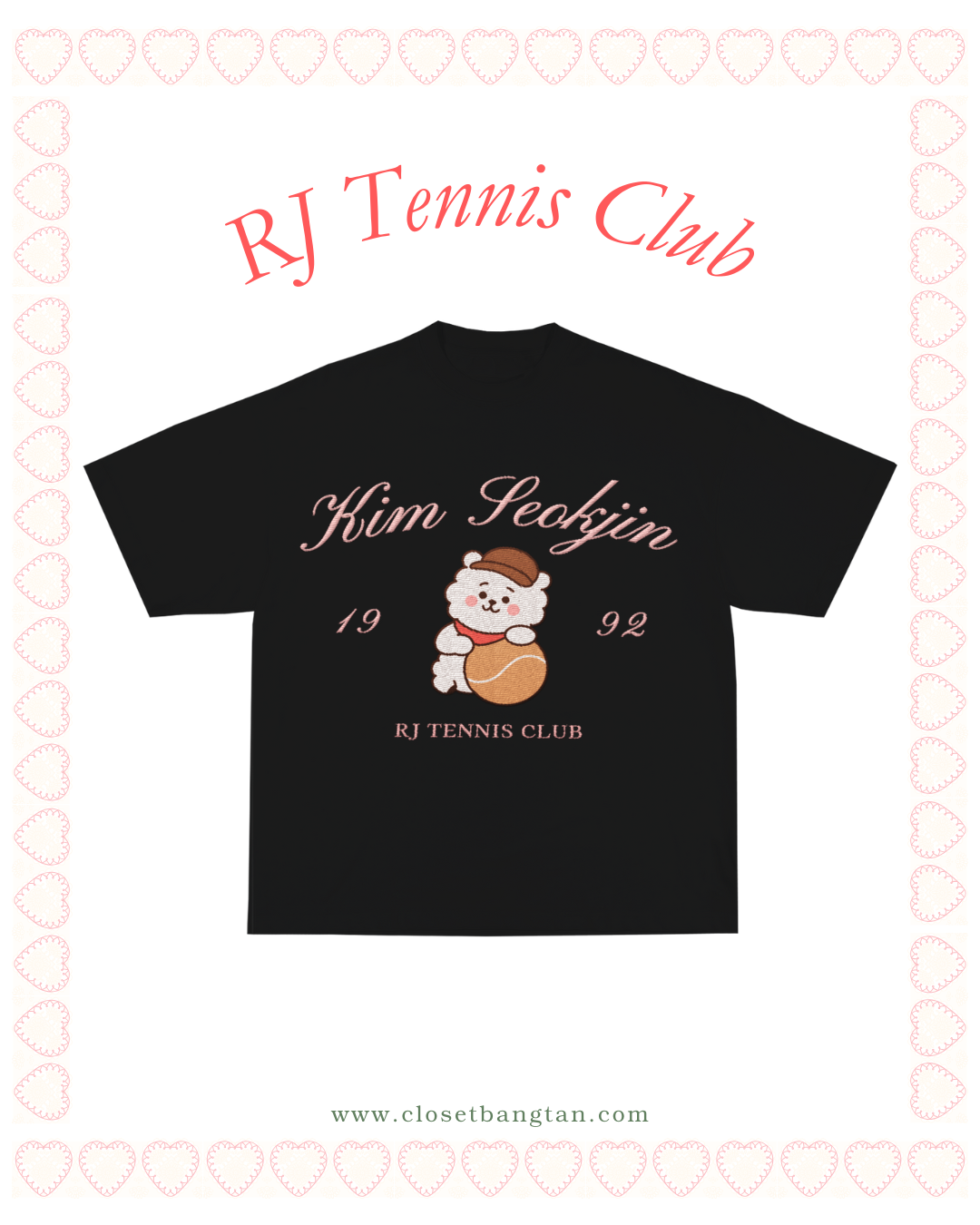 RJ Tennis CLub Embroidery T-shirt