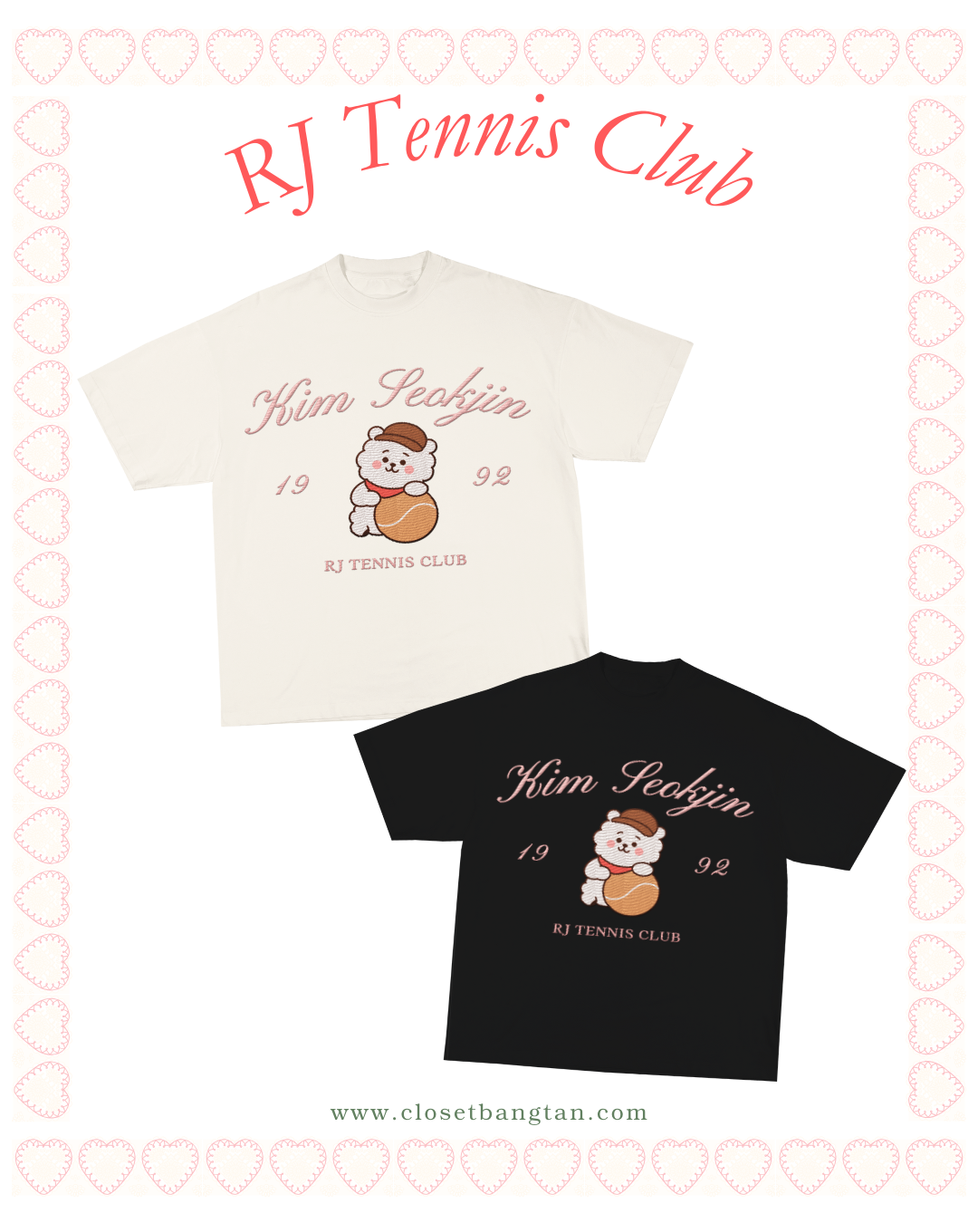 RJ Tennis CLub Embroidery T-shirt